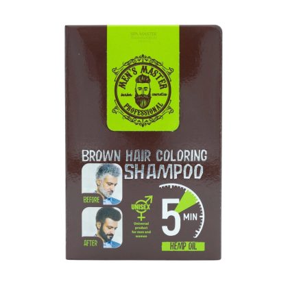 MEN'S MASTER Brown Hair Coloring Shampoo 25ml – Σαμπουάν Βαφής Μαλλιών Καστανό