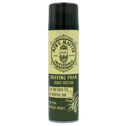 MEN'S MASTER Shaving Foam 200ml – Αφρός Ξυρίσματος με Αλόη & Πράσινο Τσάι για Άνετο και Καταπραϋντικό Ξύρισμα