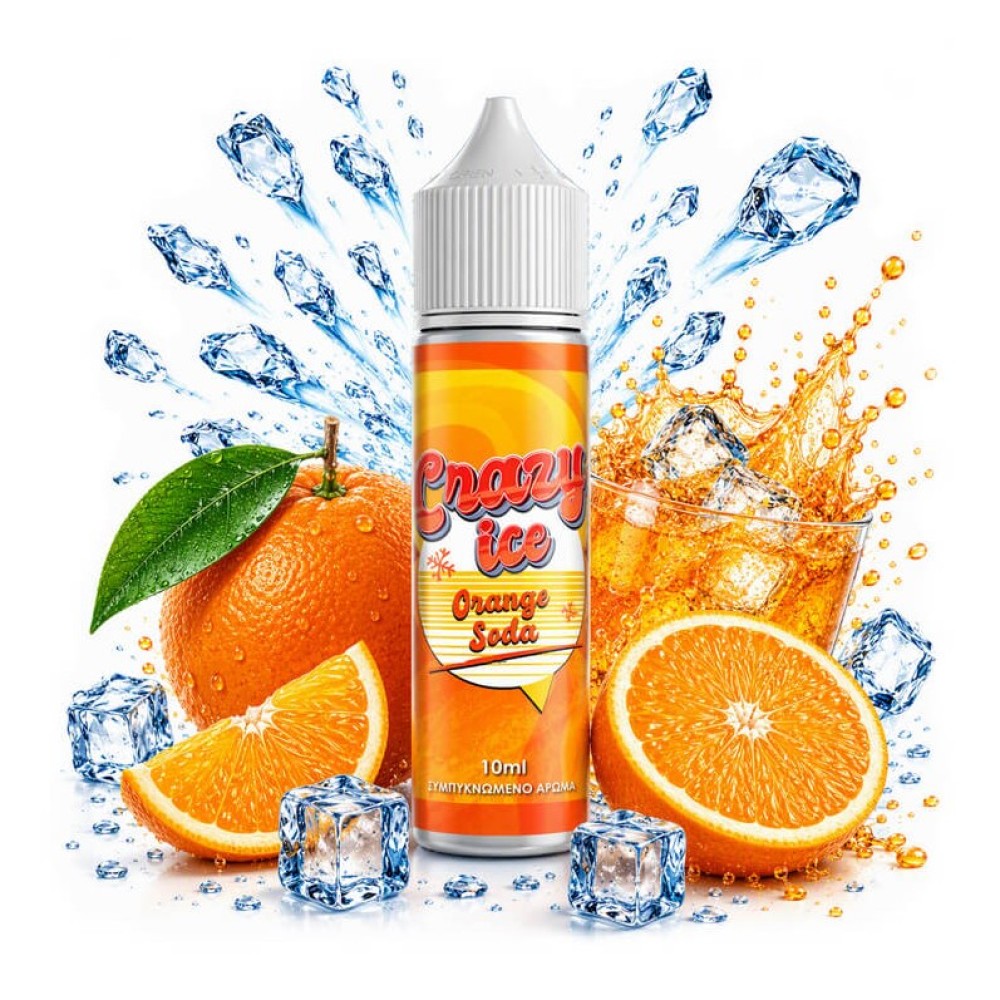 Steam City Crazy Ice Orange Soda Flavour Shot 10/60ml