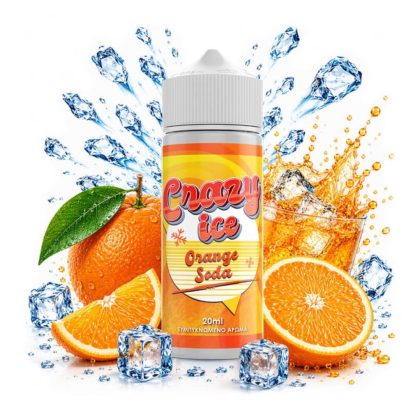 Steam City Crazy Ice Orange Soda Flavour Shot 20/120ml