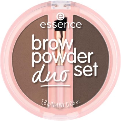 essence Brow Powder Duo Set Πούδρα Φρυδιών 02 Medium