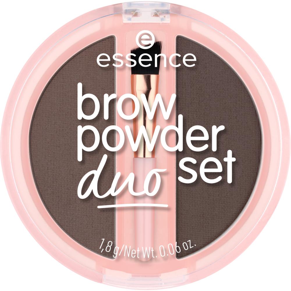 essence Brow Powder Duo Set Πούδρα Φρυδιών 03 Dark