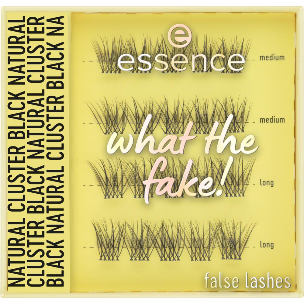 essence what the fake! Ψεύτικες Βλεφαρίδες 06 Natural Cluster Black