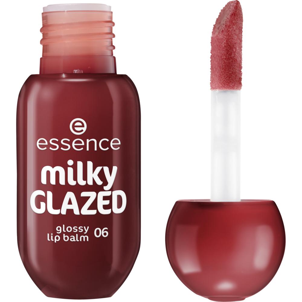 essence milky GLAZED Glossy Lip Balm 06 Cherry on Top 4ml - Image 2