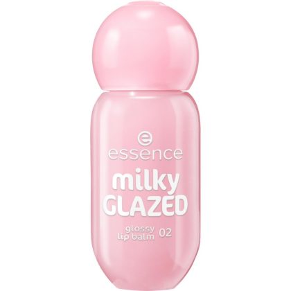 essence milky GLAZED Glossy Lip Balm 02 Strawberry Whip 4ml