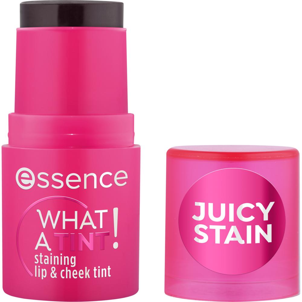 essence WHAT A TINT! Staining Lip & Cheek Tint Stick 10 Raspberry Vibes